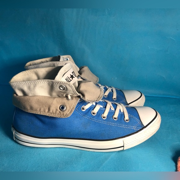 Blue Converse Chuck Taylor double upper - Picture 5 of 16